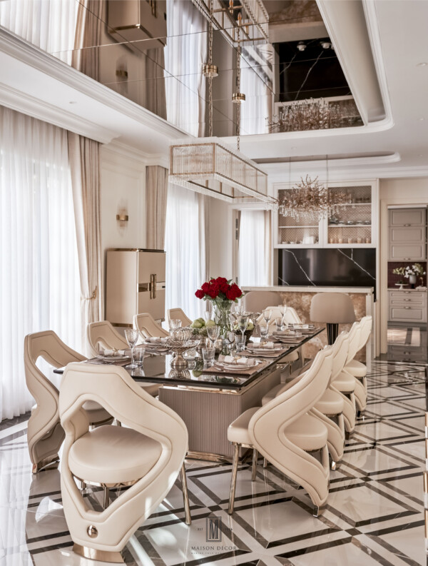 Bàn ăn biệt thự Modern Luxury