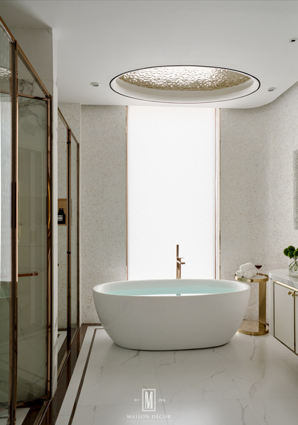 Phòng tắm master biệt thự: Thiết kế không gian Home Spa